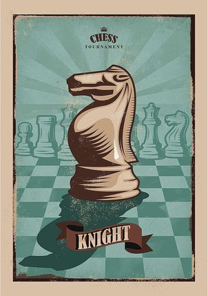 Dekoria Obraz Na Płótnie Vintage Chess I 35X50Cm