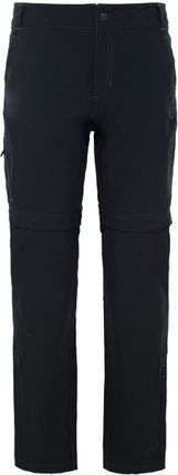 Spodnie The North Face W Exploration Conv damskie : Kolor - Czarny, Rozmiar - XL, Długość - Regular