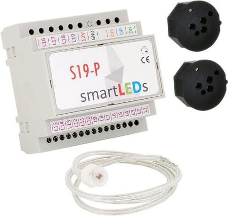 Smartleds Sterownik schodowy LED S19-P (Premium) z 2 czujnikami ruchu