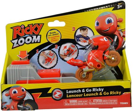 Tomy Ricky Zoom Wyrzutnia Figurka Motocykl Ricky