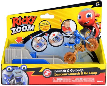 Tomy Ricky Zoom Wyrzutnia Figurka Motocykl Loop