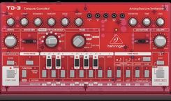 ‌Behringer TD-3-SB Analogowy Syntezator Linii Basowych Czerwony