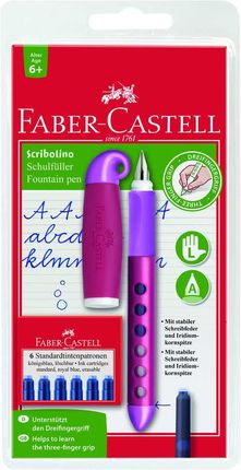 Pióro Wieczne Scribolino Dla Leworęcznych 6 Naboi Blister Faber Castell 189L465