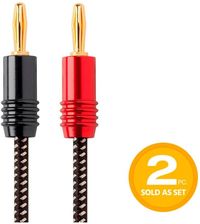 Zdjęcie MONOPRICE MONOPRICE  AFFINITY PREMIUM KABEL GŁOŚNIKOWY 14AWG Z ZE ZŁĄCZAMI BANANOWYMI - 3 M (+3)  - Chocz