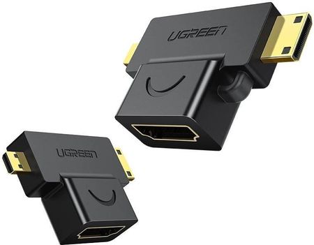 UGREEN ADAPTER MINI / MICRO HDMI DO HDMI (CZARNY) 20144