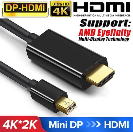 1,8M Kabel Hdmi - Mini Display Port Dp 4K Full Hd