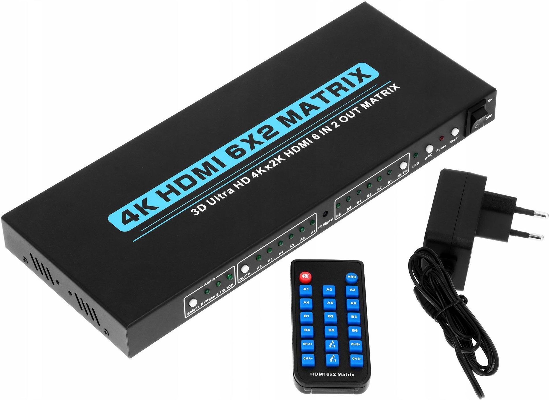 PAWONIK MATRIX 6X2 SWITCH SPLITTER HDMI 2.0 HDR 18G UHD 4K - Opinie i ...