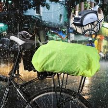 Zdjęcie Wozinsky uniwersalny pokrowiec przeciwdeszczowy z gumką na torbę rowerową plecak zielony (WBB5YW) - Ostrołęka