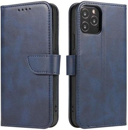 Hurtel Magnet Case elegancki pokrowiec z klapką i funkcją podstawki Samsung Galaxy S20 Ultra niebieski