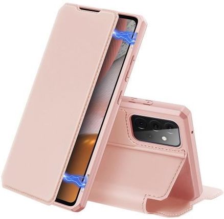 Dux Ducis Skin X kabura etui pokrowiec z klapką Samsung Galaxy A72 4G różowy