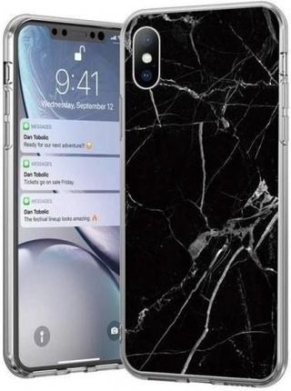 Wozinsky Marble żelowe etui pokrowiec marmur Samsung Galaxy S21+ 5G (S21 Plus 5G) czarny