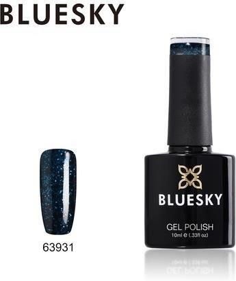 Bluesky Lakier hybrydowy Gel Polish 10ml 63931 DARK BLUE GLITTER AUTUMN WINTER