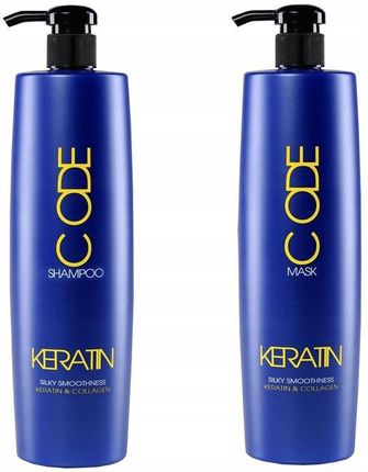 Stapiz Zestaw Code Keratin szampon 1L+ maska 1L