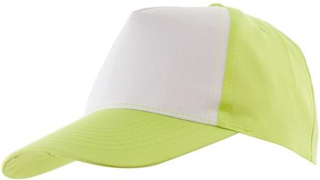 5 segmentowa czapka SHINY, zielony, biały