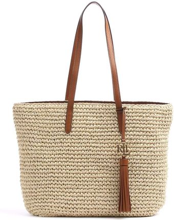 Lauren Ralph Lauren Straw Torba na zakupy natura