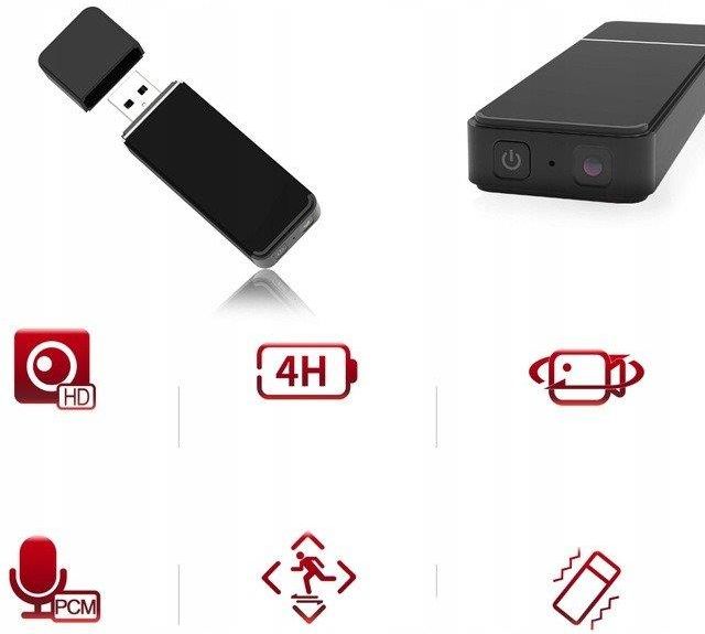 Luxury Goods Kamera Szpiegowska Uc-60 Pendrive Usb Do 128Gb Z Funkcją Dyktafonu