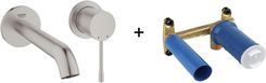 Grohe Essence New Stal Nierdzewna Bateria + Element Do Zabudowy Podtynkowej (19408DC1+23571000)