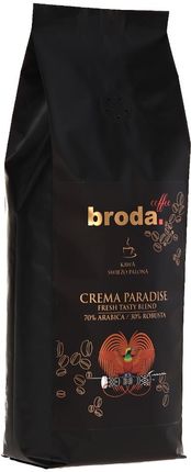 BRODA COFFEE CREMA PARADISE FRESH TASTY BLEND 70% Arabica / 30% Robusta • 500g