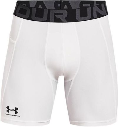 SPODENKI KOMPRESYJNE MĘSKIE HEATGEAR UNDER ARMOUR (WHITE)