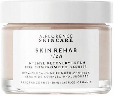 A.Florence Skincare Skin Rehab Rich Cream Krem Odżywczy Do Skóry Suchej Wrażliwej Podrażnionej 50Ml