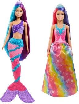 Barbie Dreamtopia Lalka w kolorowych włosach, mix wzorów GTF37