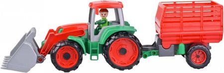 Lena Truxx Traktor z przyczepą do siana w otwartym pudełku