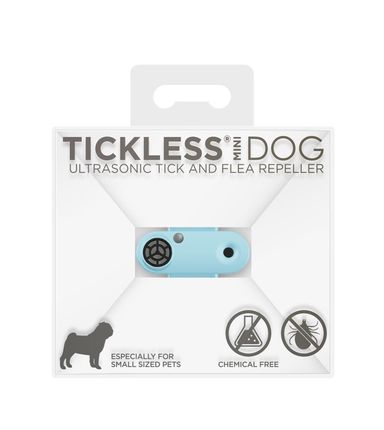 Tickless Mini Dog Ultradźwiękowy Odstraszacz Kleszczy I Pcheł Dla Psów Małych Ras Baby Blue