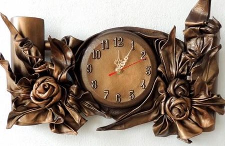 Art Deco Zegar Ścienny Róże B4 2 (B42)