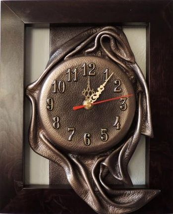 Art Deco Super Zegar Ścienny W Ramie Nowoczesny Skóra Fajny Kolor Prezent Rz1 1. (Rz11)