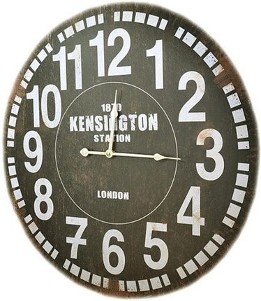 H&S Decoration Zegar Ścienny Retro Postarzany Czarny 60
