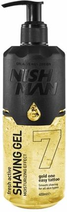 Nishman Żel do golenia Shaving Gel No.7 Gold One 400 ml