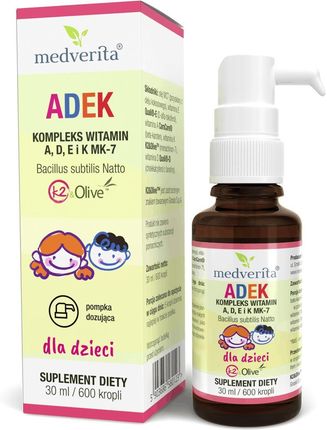 Medverita ADEK (B-Karoten) dla dzieci 30ml