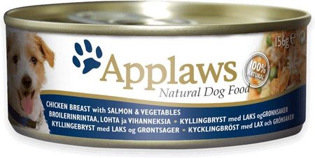 Applaws Dog Tin Chicken Breast With Salmon Vegetables Pierś Z Kurczaka Łososiem I Warzywami 12X 6X156G