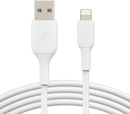 Belkin Kabel PVC USB-A to Lightning 3m Biały (CAA001BT3MWH)