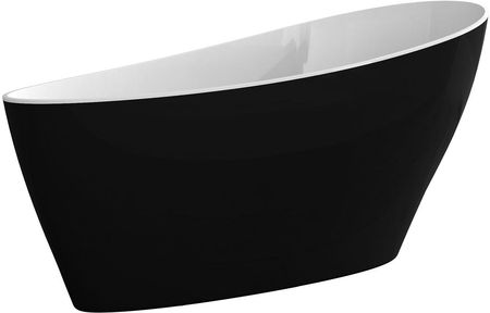 Besco Keya Black&White 165x70cm Czarno-Biały korek Chrom (WMD165KBW)