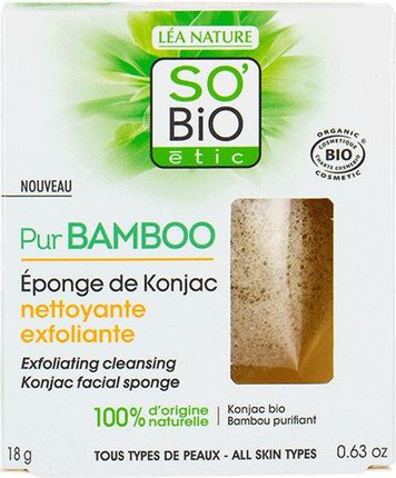 So'Bio Etic Pur Bamboo Gąbka Konjac 18G