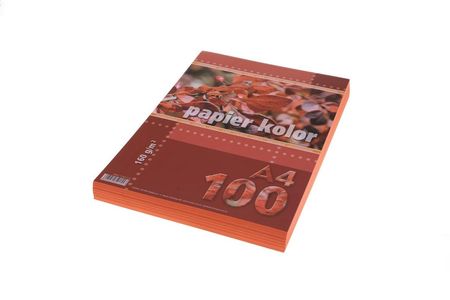 Kreska Papier Ksero A4 160G 100Ark. Pomarańczowy