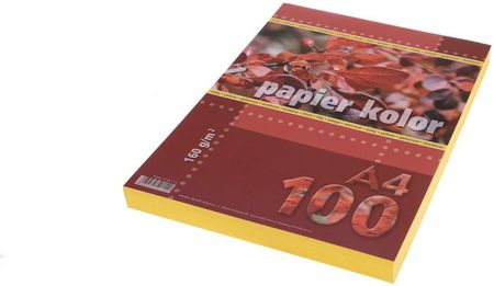 Kreska Papier Ksero A4 160G 100Ark. Żółty