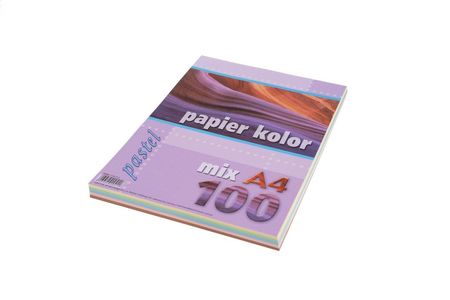 Kreska Papier Ksero A4 80G 100Ark. Mix Pastelowy