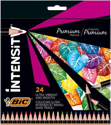 Bic Kredki Ołówkowe Intensity Premium 24 Kolorów Pudełko