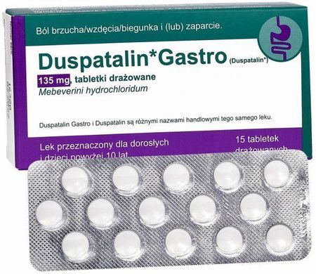 Duspatalin Gastro 135 mg x 15 tabl (import równoległy)