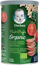 Zdjęcie Gerber Organic Chrupki Pszenno Owsiane Pomidor Marchewka dla niemowląt po 10 Miesiącu 35g - Krasnystaw