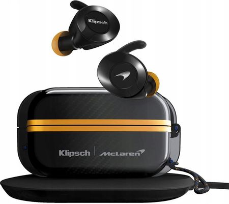 Klipsch T5 II True Wireless Sport McLaren czarne-żółte