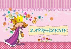 Kukartka Zaproszenie Zz-054 Urodziny Księżniczka 5 Szt - Kartki okolicznościowe i zaproszenia