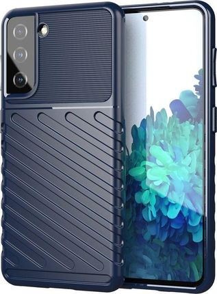 Hurtel Thunder Case elastyczne pancerne etui pokrowiec Samsung Galaxy S21 5G niebieski