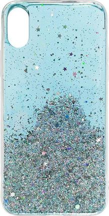 Wozinsky Star Glitter błyszczące etui pokrowiec z brokatem Samsung Galaxy A42 5G niebieski