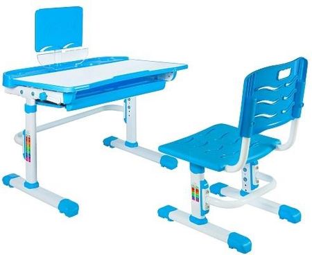 Unique Zestaw Sandy Niebieski Biurko + Krzesło