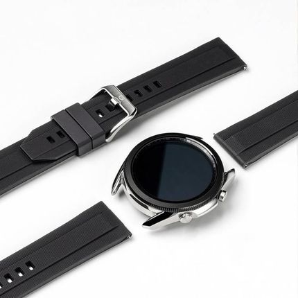 Ringke Rubber One silikonowa bransoleta opaska pasek do zegarka smartwatch Samsung Galaxy Watch 3 41 mm czarny (COMB2010)