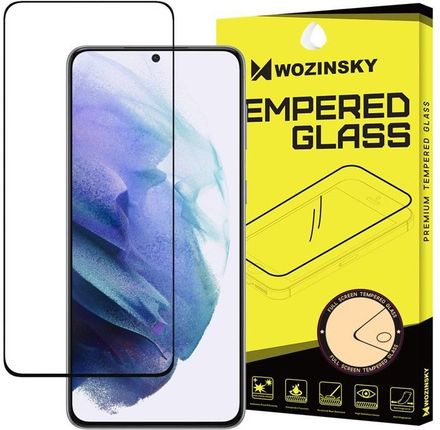 Wozinsky super wytrzymałe szkło hartowane Full Glue na cały ekran z ramką Case Friendly Samsung Galaxy S21 5G czarny