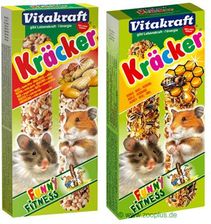Zdjęcie Vitakraft krakersy dla chomików, multipaka - 3 x 3 szt. (multiwitaminy, miód, owoce) - Dobczyce